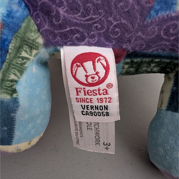 Dolly Parton Coat of Many Colors Teddy Bear Plush Patchwork Fiesta - Picture 6 of 8